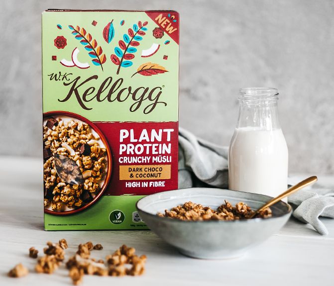 W.K. Kellogg® Plant Protein Crunchy Müsli oh! of the day